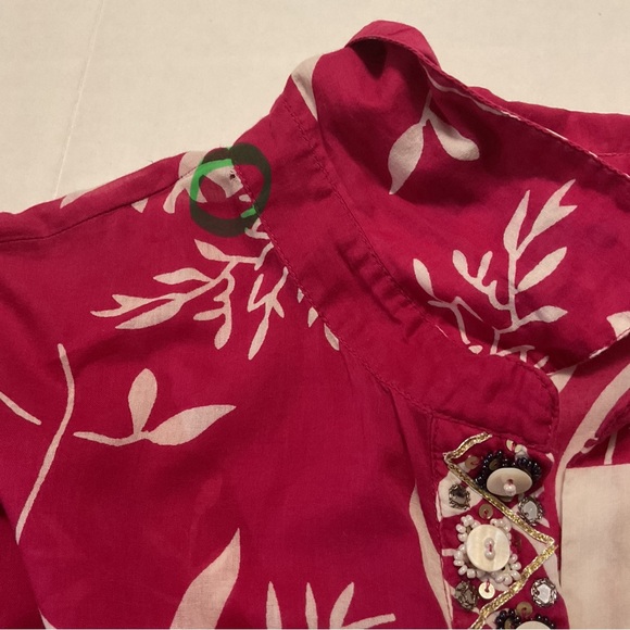 Soft Surroundings Pink Tunic Cover‎ Up Floral Print - Picture 9 of 11